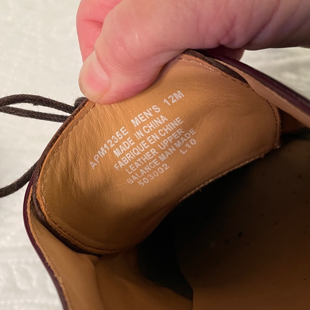 ROCKPORT Men’s Brown Leather Dress Shoes Size 12 Lace Up Tie Shoes Like New - Picture 5 of 14